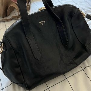 Fossil Black Satchel